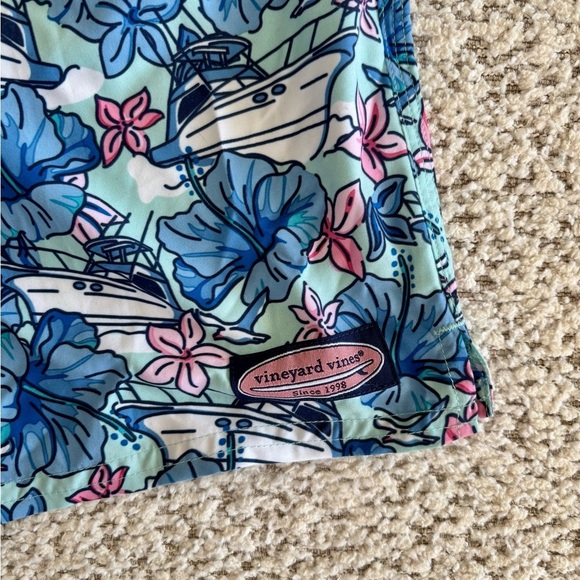Vineyard Vines, Boys' Printed Chappy Swim Trunks, Size Large - Picture 3 of 7
